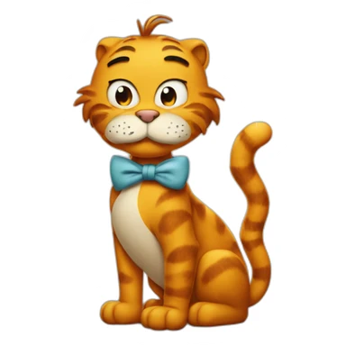garfield with a smoking sticker