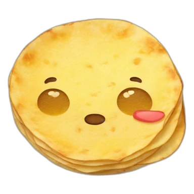 Tortilla de patatas con cebolla española sticker