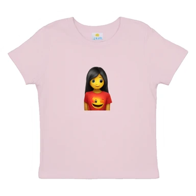 Girl metisse t-shirt red sticker