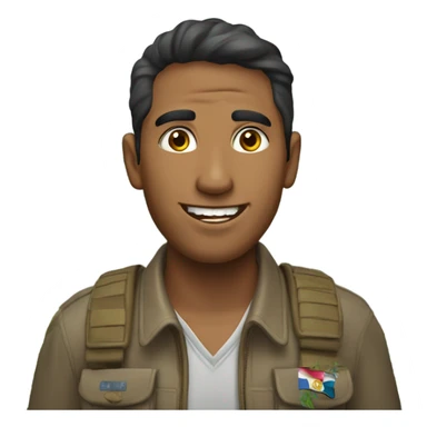 Un peruano en un cerro sticker