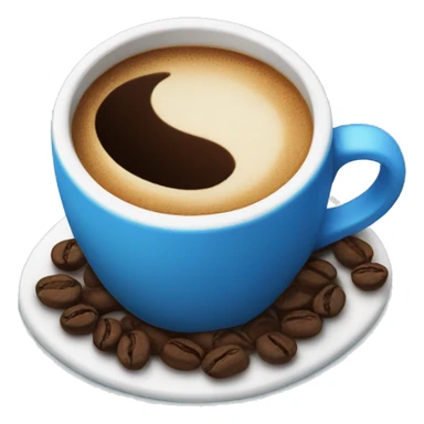 Coffee coffee Coffee in blue cup sticker