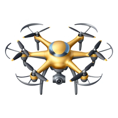 Drone – Quad-copter with spinning propellers sticker