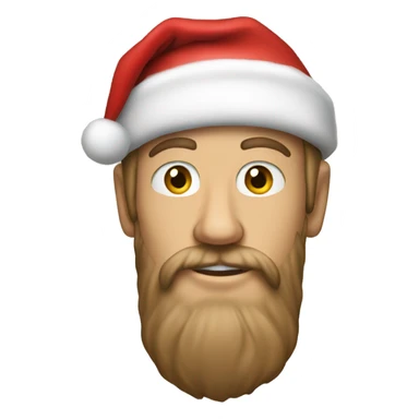 Create Drew starkey with a Santa hat sticker