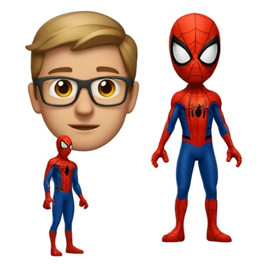 jan paweł 2 jako spider man sticker