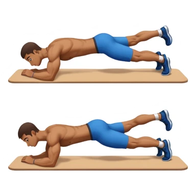 A person who make a planche in calisthenics sticker