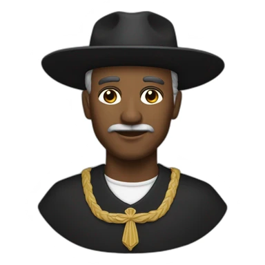 Padre Cícero de chapéu preto sticker