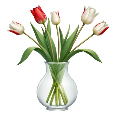 white tulips 
 sticker