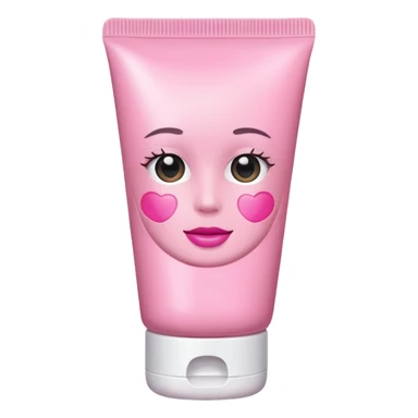 pink skincare tube sticker