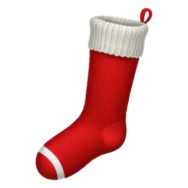 Christmas red sock sticker