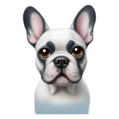 French bulldog blue sticker