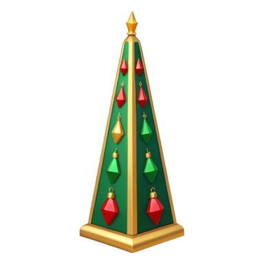 Christmas obelisk sticker