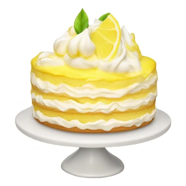 Lemon meringue cake without drip sticker