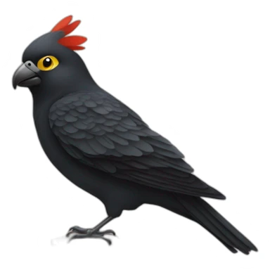 Pájaro negro sticker