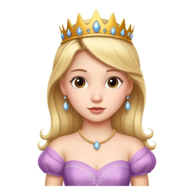 girls in a princess dress sticker