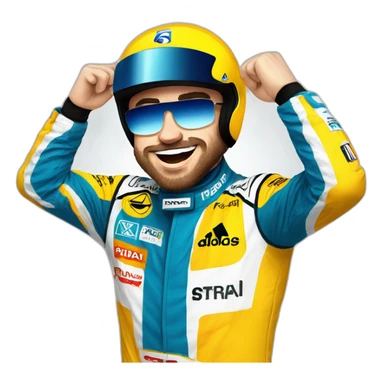 Fernando Alonso Renault Dance sticker