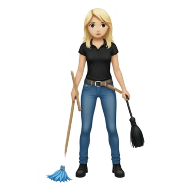 Bdsm male dominant wearing jeans black T-shirt and holding a flogger watching from outside blonde long hair sub with a collar showering with suds all over her sticker