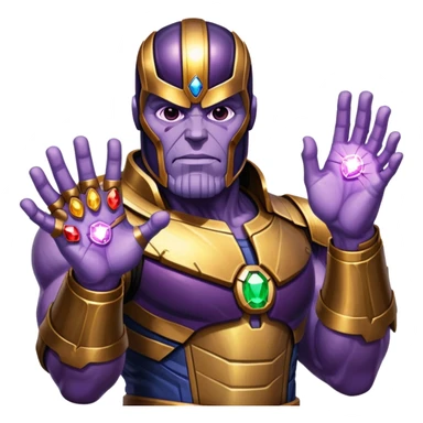 Thanos with Infinity Gauntlet sticker