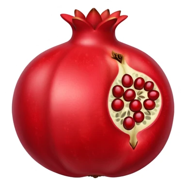 Granada abierta (fruta) sticker
