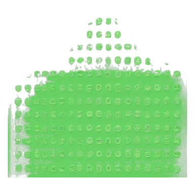 text saying suitable in green color in rounded border sticker