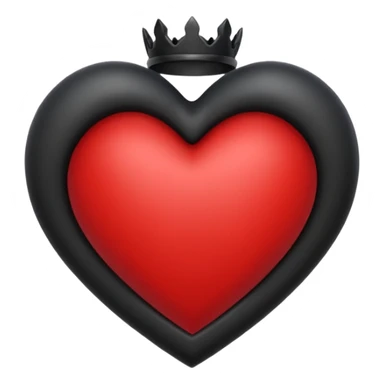heart with black gothic halo sticker