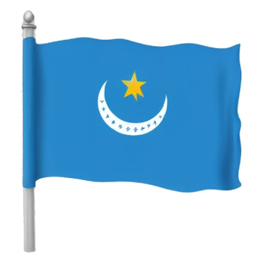 uyghur flag sticker