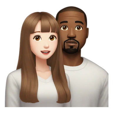 LOONA Chuu with Kanye West sticker