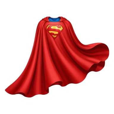 superman's cape sticker