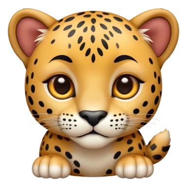 a cute and adorable jaguar sticker