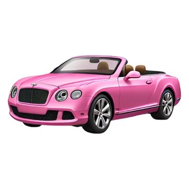 Pink Bentley car sticker