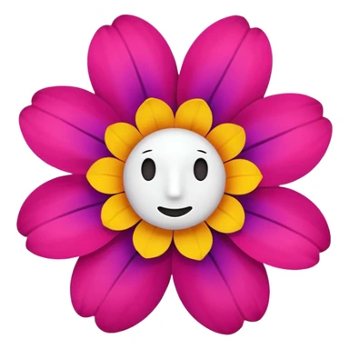 emoji for single flower without face sticker