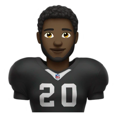 Black cat football player sticker