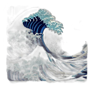 the great wave off kanagawa sticker