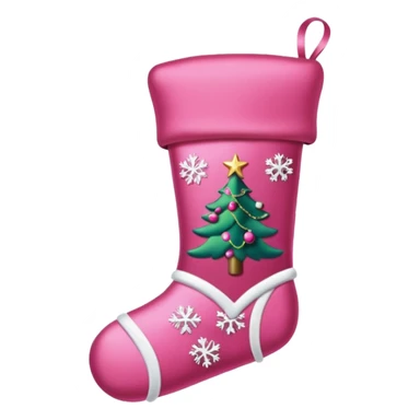 Pink cosmetic Christmas sticker