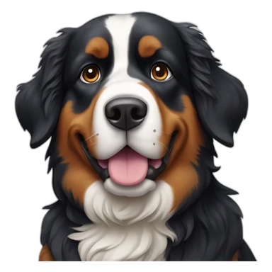 bernese mountaind dog in Lapland sticker