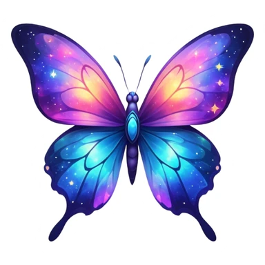 Nebula Butterfly sticker