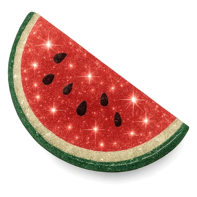 sparkling watermelon slice sticker