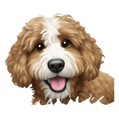 Bernedoodle doing water aerobics sticker