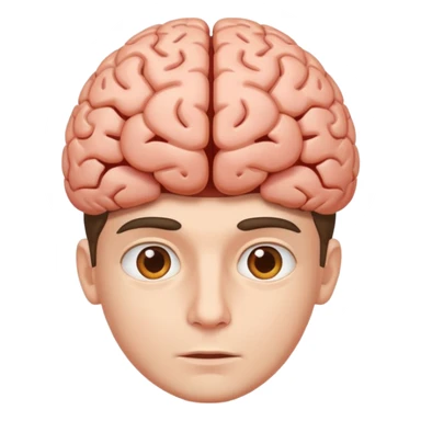 Guy with a big brain sticker