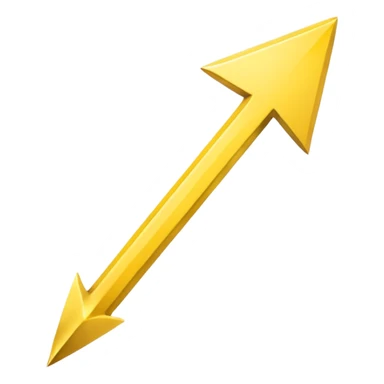 A simple yellow skinny (#EBAA3C) arrow pointing to the right sticker