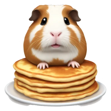 Guinea pig with pancakes sticker