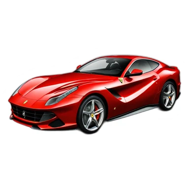 Ferrari 812 red  sticker