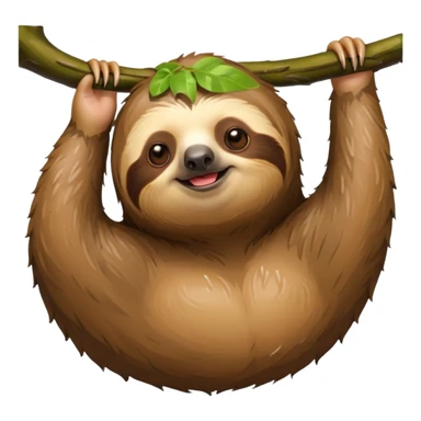 A relaxed sloth after the shower sticker
