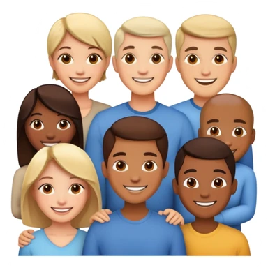 group of diverse people sticker