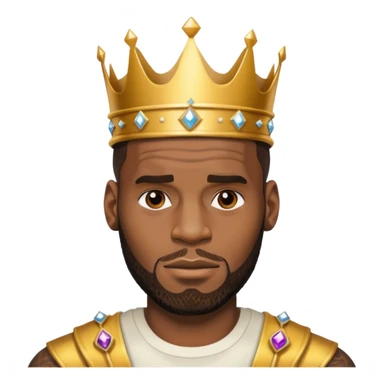 Lebron with crown sticker