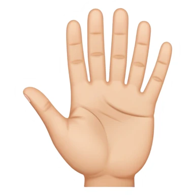 raised hand gesture signaling stop sticker