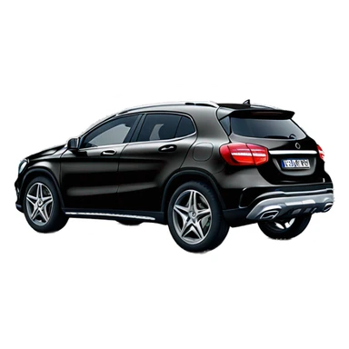 Black Mercedes GLA 250  sticker