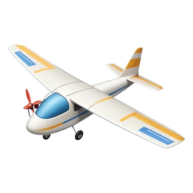 An icon featuring a remote-controlled model airplane soaring through the sky, with a detailed transmitter in the foreground. The sky is clear with motion lines showing flight. Transparent background emphasizes the precision, creativity, and joy of aeromodelling as a sport. sticker