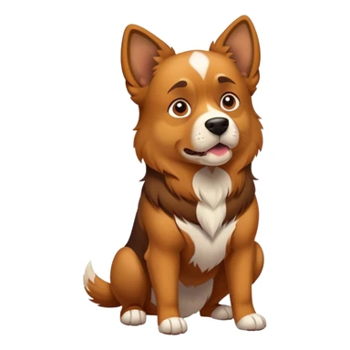 Cachorro marcando território  sticker