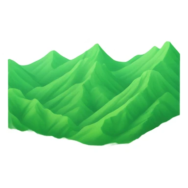 rolling green mountains sticker