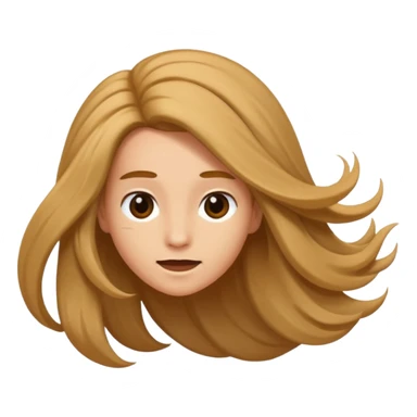 hair flip sticker